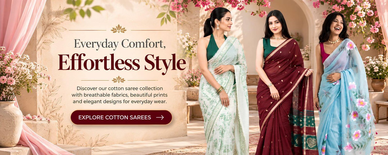 Cotton Sarees Wholesale Collection in Surat