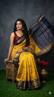 Exclusive Double Weaving Printed Sarees 
