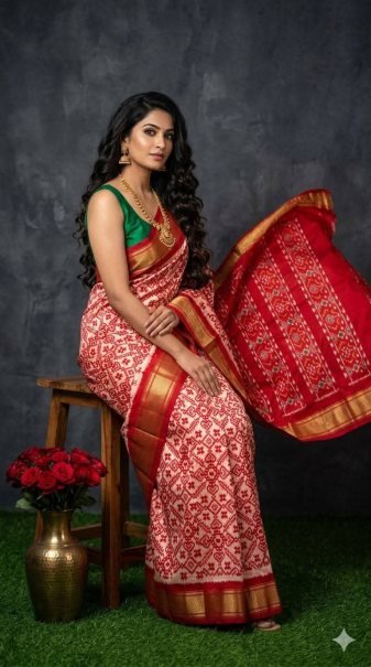 Exclusive Double Weaving Printed Sarees