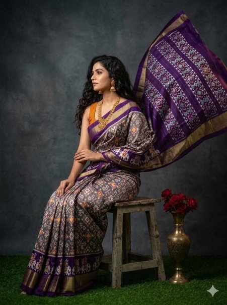 Jacquard Weaving Border Silk Sarees