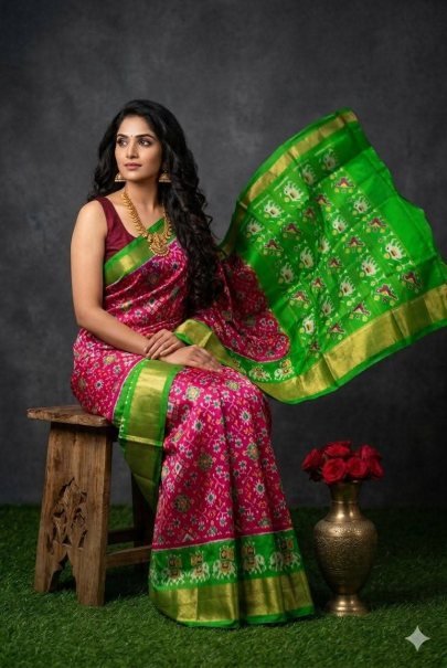 Jacquard Weaving Border Silk Sarees