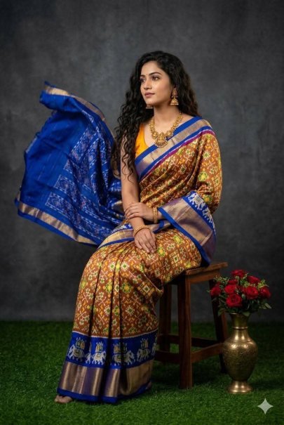 Jacquard Weaving Border Silk Sarees
