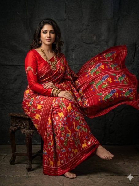 Latest Printed  Double Weaving Sarees