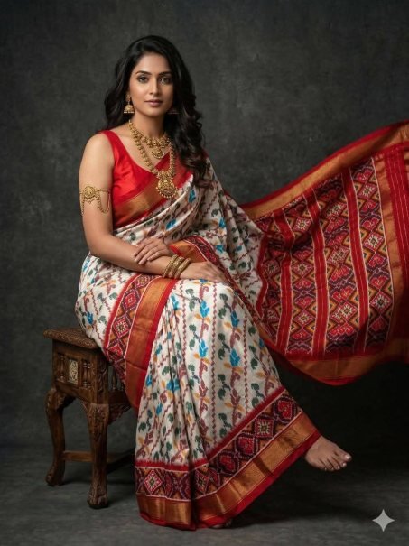 Latest Printed  Double Weaving Sarees